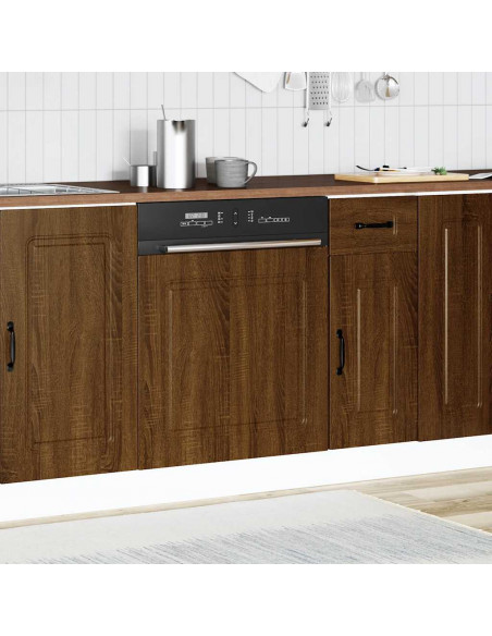 Pannello Lavastoviglie Kalmar Rovere Marrone 60x1,5x67 cm