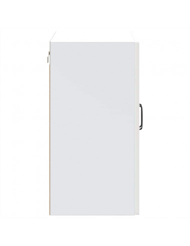 Pensile da Cucina con Porta in Vetro Kalmar Bianco Lucido