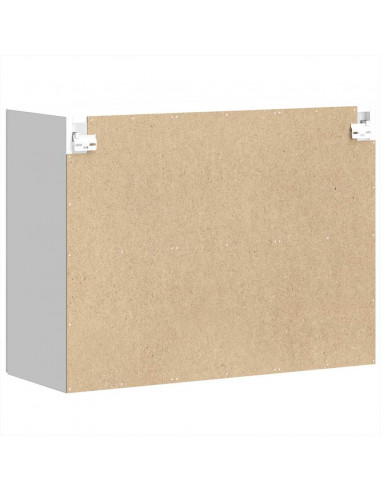 Pensile da Cucina con Porta in Vetro Kalmar Bianco Lucido