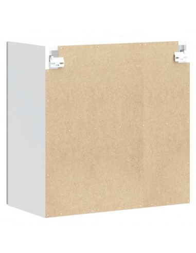 Pensile da Cucina con Porta in Vetro Kalmar Bianco Lucido