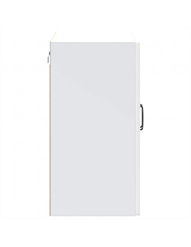 Pensile da Cucina con Porta in Vetro Kalmar Bianco Truciolato