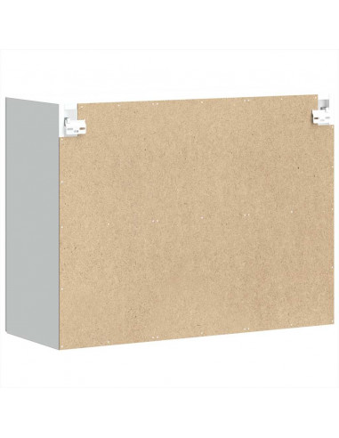 Pensile da Cucina con Porta in Vetro Kalmar Bianco Truciolato