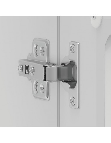 Pensile da Cucina con Porta in Vetro Kalmar Bianco Truciolato