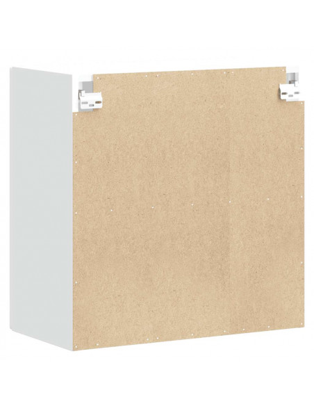 Pensile da Cucina con Porta in Vetro Kalmar Bianco Truciolato