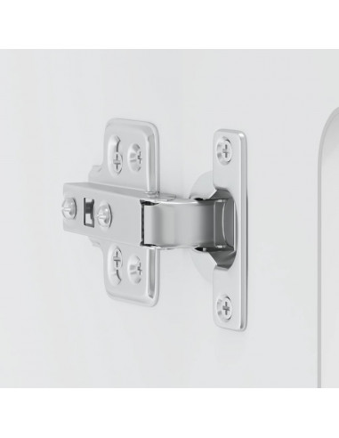 Pensile da Cucina con Porta in Vetro Kalmar Bianco Truciolato