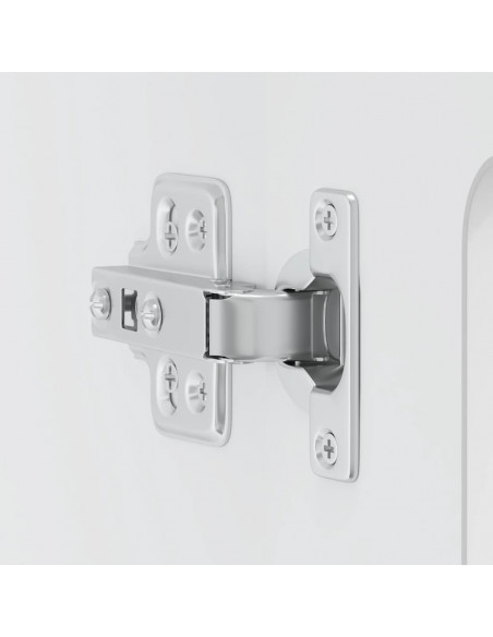 Pensile da Cucina con Porta in Vetro Kalmar Bianco Truciolato