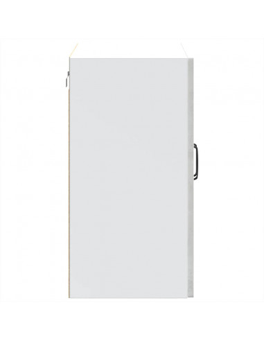 Pensile da Cucina con Porta in Vetro Kalmar Grigio Cemento