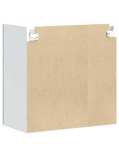 Pensile da Cucina con Porta in Vetro Kalmar Grigio Cemento