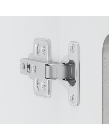 Pensile da Cucina con Porta in Vetro Kalmar Grigio Cemento