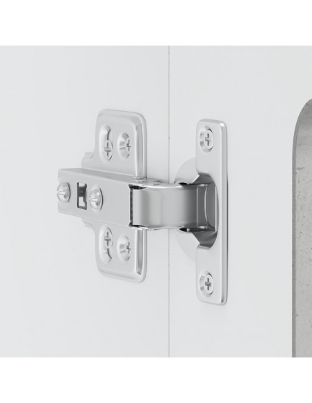 Pensile da Cucina con Porta in Vetro Kalmar Grigio Cemento