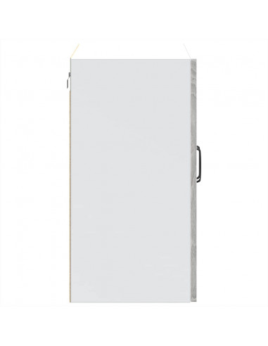 Pensile da Cucina con Porta in Vetro Kalmar Grigio Sonoma