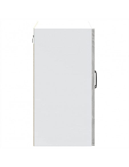 Pensile da Cucina con Porta in Vetro Kalmar Grigio Sonoma