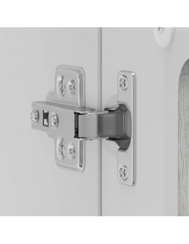 Pensile da Cucina con Porta in Vetro Kalmar Grigio Sonoma