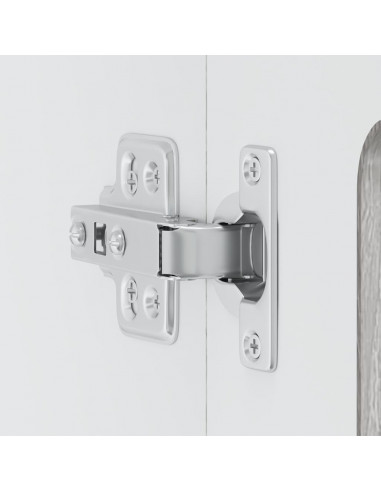 Pensile da Cucina con Porta in Vetro Kalmar Grigio Sonoma