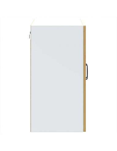 Pensile da Cucina con Porta in Vetro Kalmar Rovere Artigianale