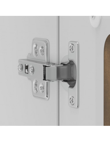 Pensile da Cucina con Porta in Vetro Kalmar Rovere Fumo