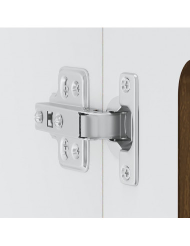 Pensile da Cucina con Porta in Vetro Kalmar Rovere Marrone