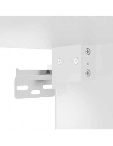 Pensile da Cucina con Porta in Vetro Lucca Bianco