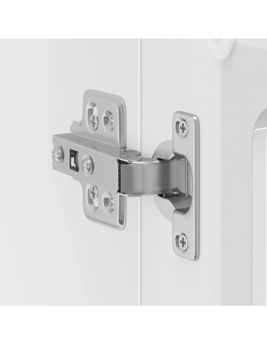 Pensile da Cucina con Porta in Vetro Lucca Bianco Lucido