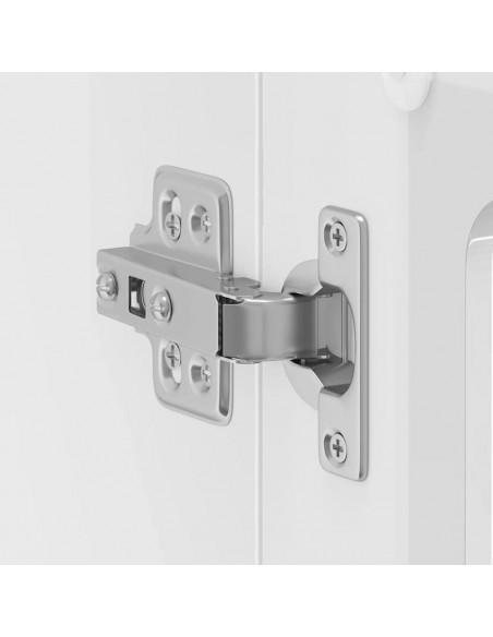 Pensile da Cucina con Porta in Vetro Lucca Bianco Lucido