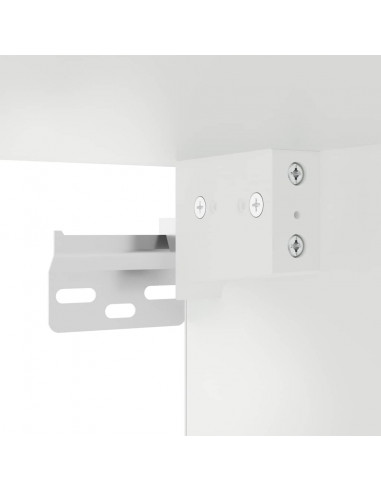 Pensile da Cucina con Porta in Vetro Lucca Bianco Lucido