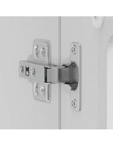 Pensile da Cucina con Porta in Vetro Lucca Bianco Lucido