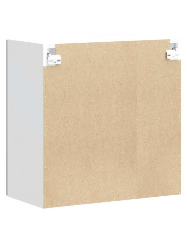 Pensile da Cucina con Porta in Vetro Lucca Bianco Lucido