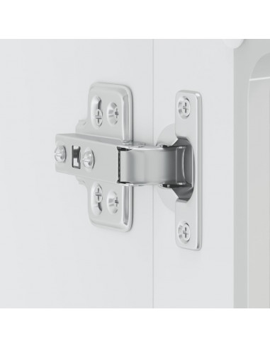 Pensile da Cucina con Porta in Vetro Lucca Bianco Lucido