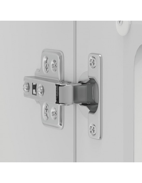 Pensile da Cucina con Porta in Vetro Lucca Bianco Truciolato