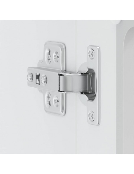Pensile da Cucina con Porta in Vetro Lucca Bianco Truciolato