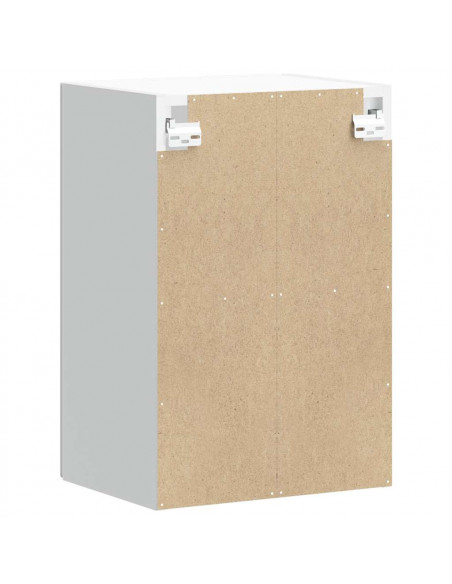 Pensile da Cucina con Porta in Vetro Lucca Grigio Cemento