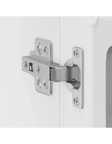 Pensile da Cucina con Porta in Vetro Lucca Grigio Cemento