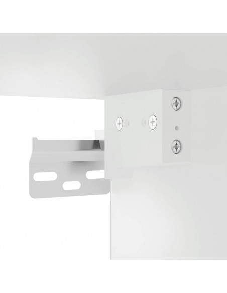 Pensile da Cucina con Porta in Vetro Lucca Grigio Cemento