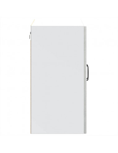 Pensile da Cucina con Porta in Vetro Lucca Grigio Cemento