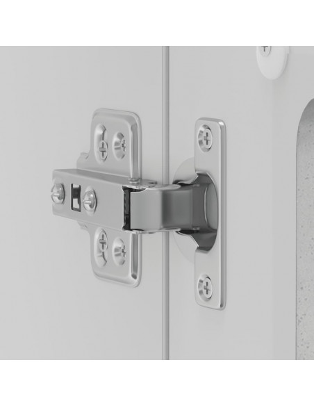 Pensile da Cucina con Porta in Vetro Lucca Grigio Cemento