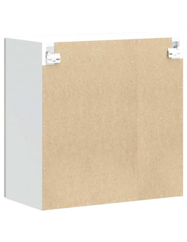 Pensile da Cucina con Porta in Vetro Lucca Grigio Cemento