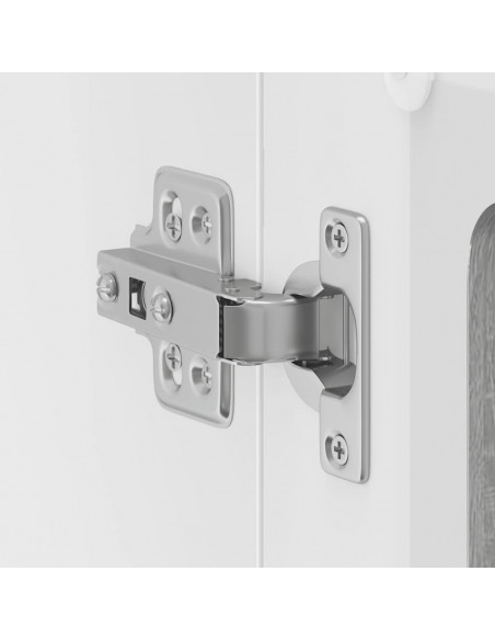 Pensile da Cucina con Porta in Vetro Lucca Grigio Sonoma