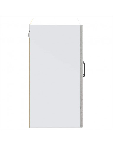 Pensile da Cucina con Porta in Vetro Lucca Grigio Sonoma