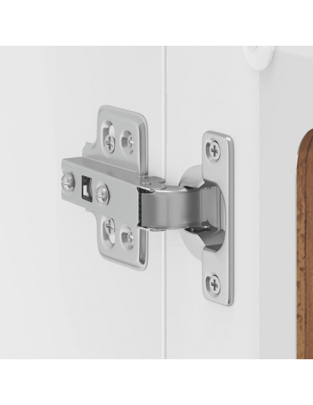 Pensile da Cucina con Porta in Vetro Lucca Legno Antico
