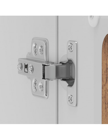 Pensile da Cucina con Porta in Vetro Lucca Legno Vecchio