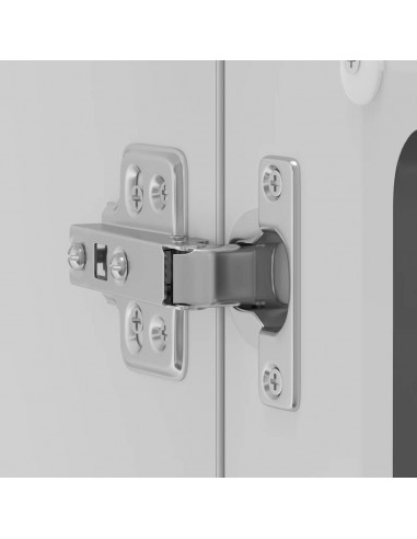 Pensile da Cucina con Porta in Vetro Lucca Nero Truciolato