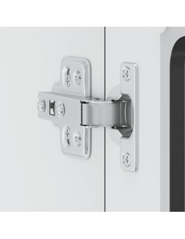 Pensile da Cucina con Porta in Vetro Lucca Nero Truciolato