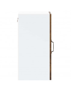 Pensile da Cucina con Porta in Vetro Lucca Rovere Fumo