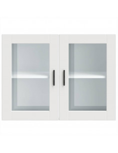 Pensile da Cucina con Porta in Vetro Porto Bianco