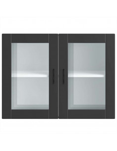 Pensile da Cucina con Porta in Vetro Porto Nero