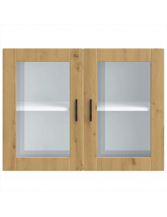 Pensile da Cucina con Porta in Vetro Porto Rovere Artigianale