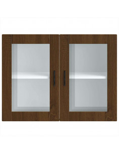 Pensile da Cucina con Porta in Vetro Porto Rovere Marrone