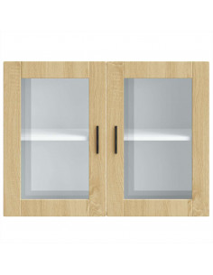 Pensile da Cucina con Porta in Vetro Porto Rovere Sonoma