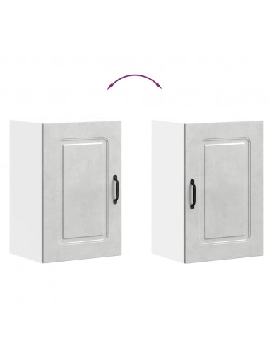 Pensile da Cucina Kalmar Grigio Cemento in Legno Multistrato