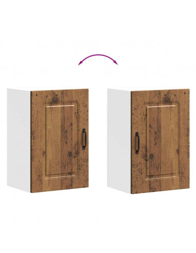 Pensile da Cucina Kalmar Legno Vecchio in Legno Multistrato